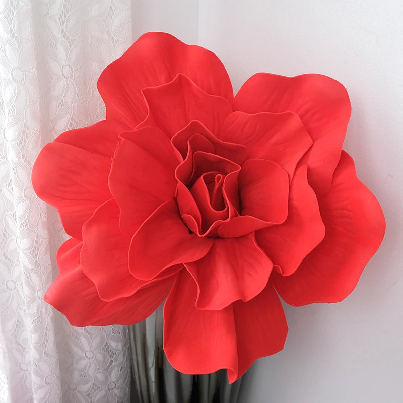 Decoração de flores de papel 3D de 40,6 cm para parede, flores de papel gigantes, flores