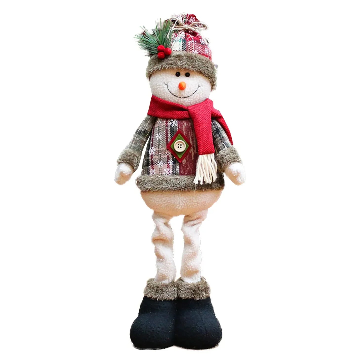 Boneco de Natal Kit Natal Trio Papai Noel Rena Decoração de Natal Boneco de Neve Chapéu
