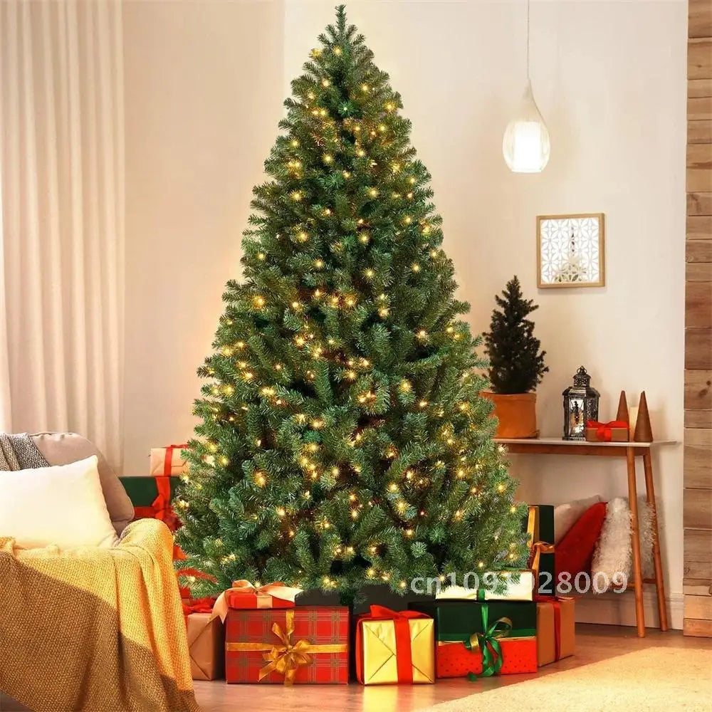 Árvore de Natal artificial de 6 FT com luzes pré-iluminadas, decorações de Natal internas