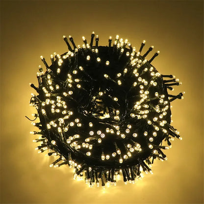 Luzes de Natal, Luzes de Natal de Baixa Voltagem de 98,4 pés, 100M LEDs - com Adaptador