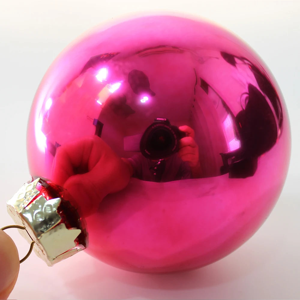 100 Unidades Decoração De Bola De Natal Bolas Cor De Rosa Bolas De Natal