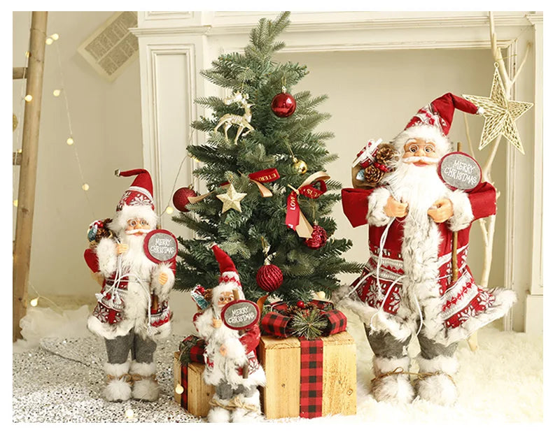 Papai Noel Papai Noel grande de 60cm, decoração de Feliz Natal para Lar, Feliz Ano Novo