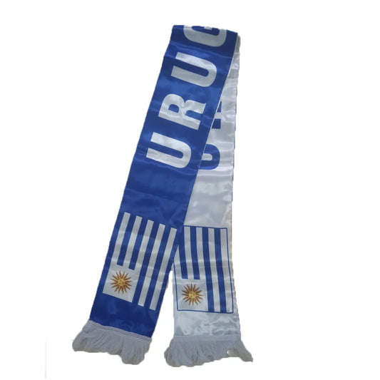 Cachecol de pescoço multicolorido Copa do Mundo bandeira nacional do Uruguai futebol