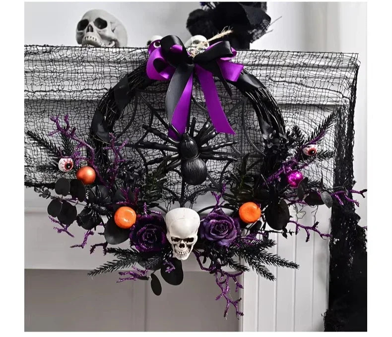 Guirlanda de Halloween com Videiras Roxas, Guirlanda de Halloween com Videiras Roxas