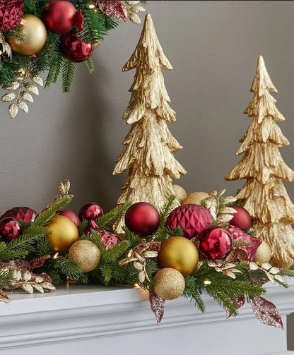 Guirlanda de Natal para porta da frente, decoração de guirlanda de Natal, guirlanda Natal