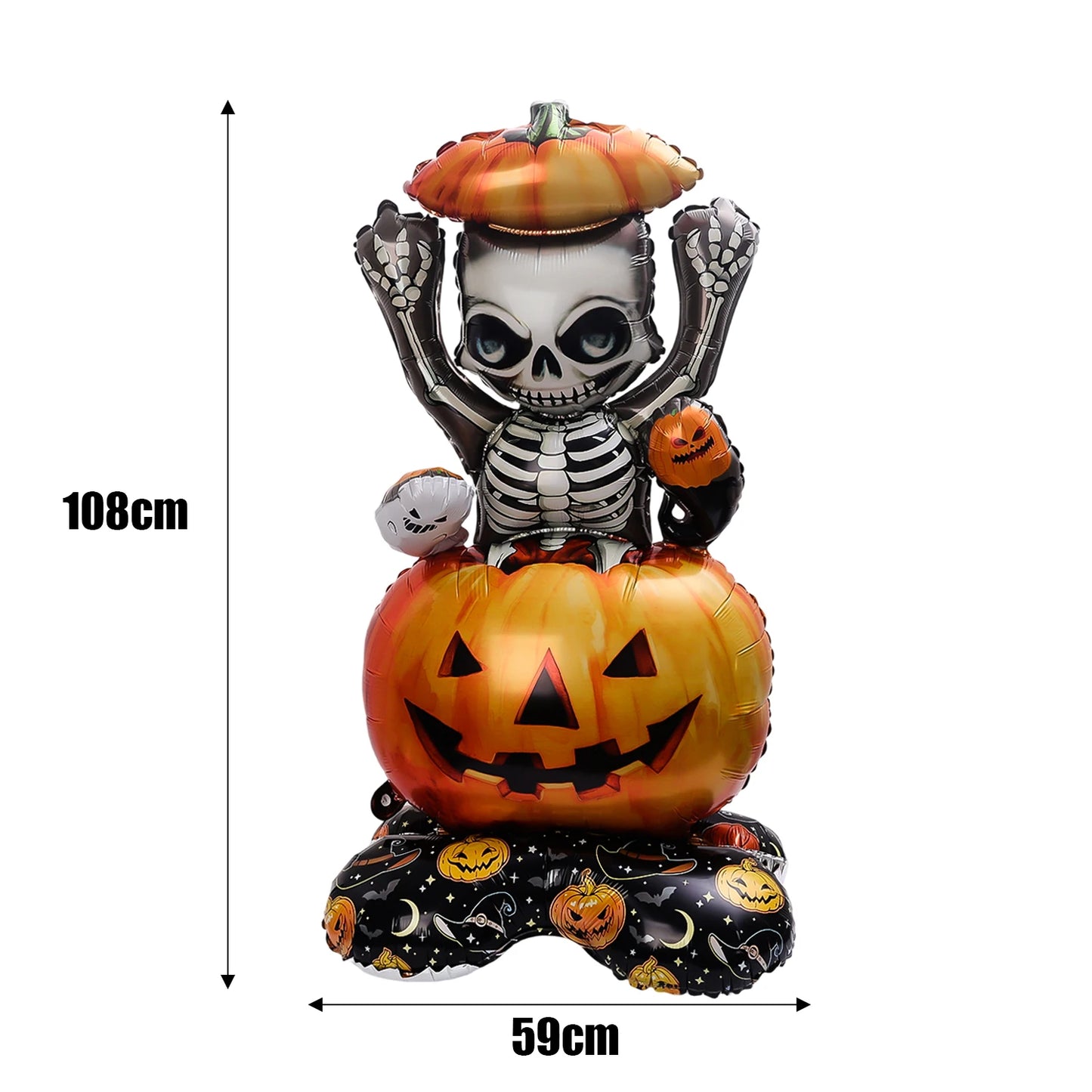 6 Pés Halloween inflável corpo caveira decoração ao ar livre inflável quintal corpo caveira