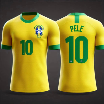 Camiseta Copa do Mundo Filtro UV Infantil Brasil Canarinho Amarelo Copa Torcedor