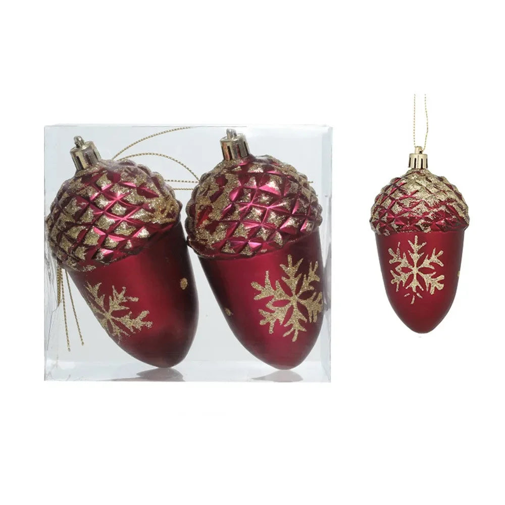 Kit enfeites coloridos árvore de Natal Pingentes De Enfeites De Natal De Plástico Decoração