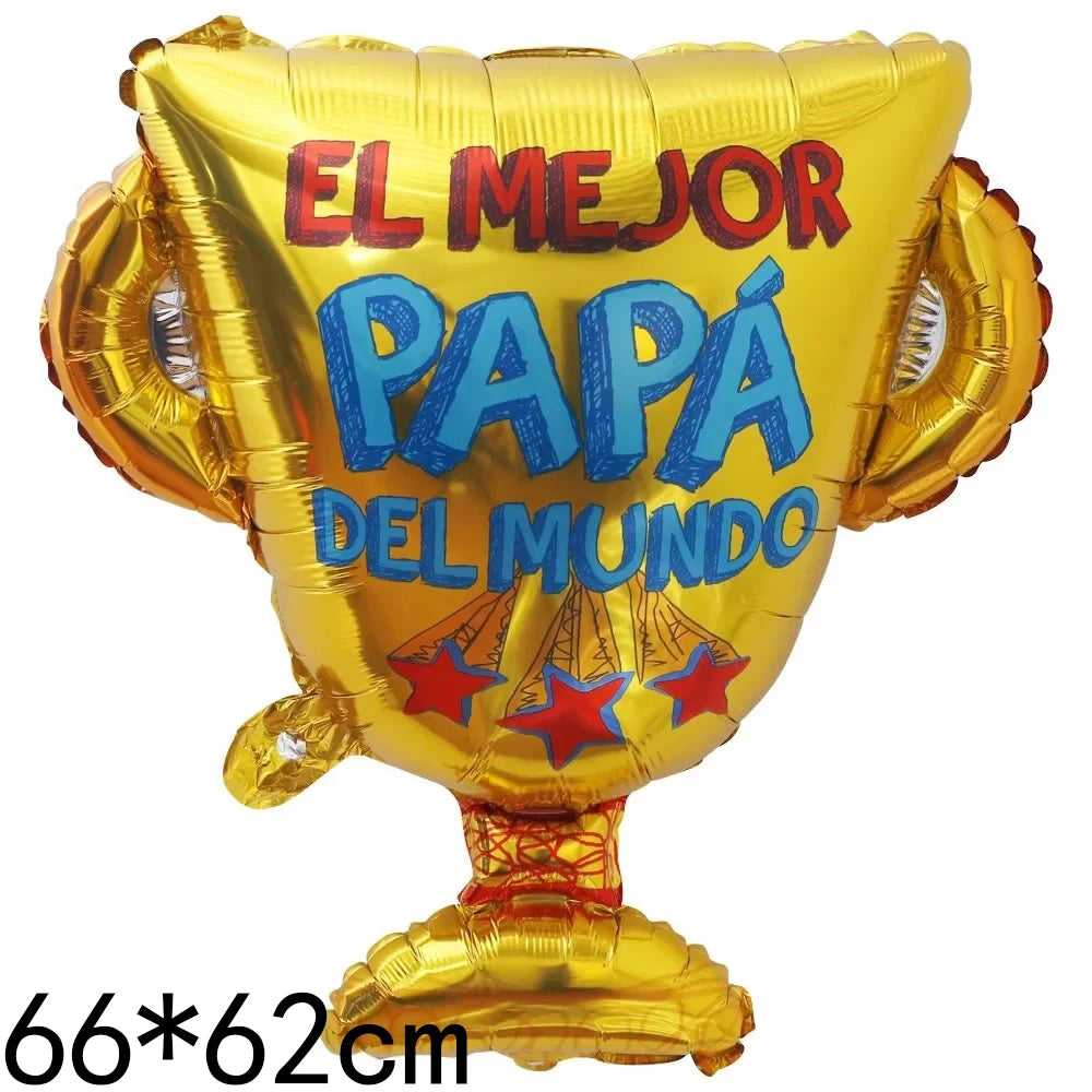 Kit de arco de balões para decoração do Dia dos Pais, incluindo balões  "MELHOR PAI"