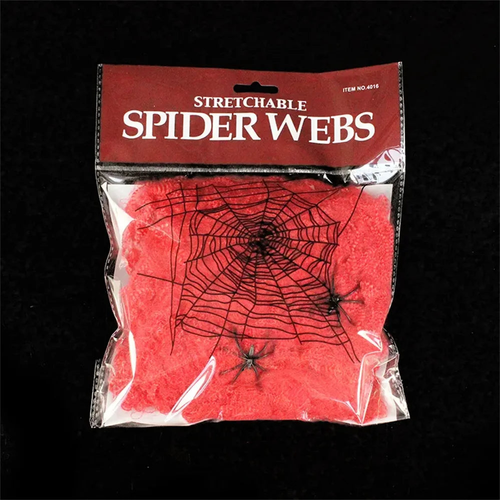Teia de Aranha Branca para Decoração de Festas e Teia de Aranha Branca
