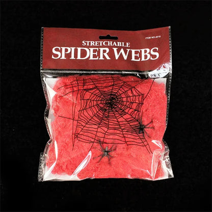 Teia de Aranha Branca para Decoração de Festas e Teia de Aranha Branca