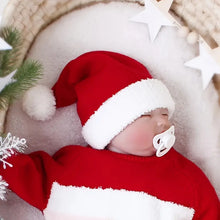 Carregar imagem no visualizador da galeria, Gorros de malha fofos para meninos e meninas, gorro de Natal quente aba orelha
