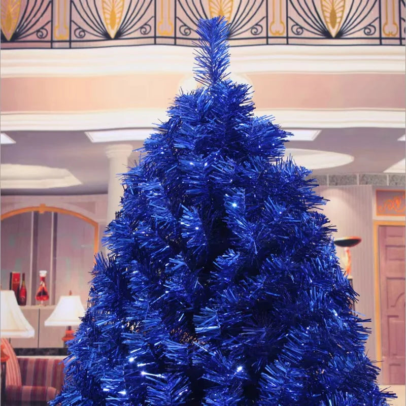 Árvore de Natal, árvore de Natal artificial azul real sem iluminação de 5 pés, árvore cor azul
