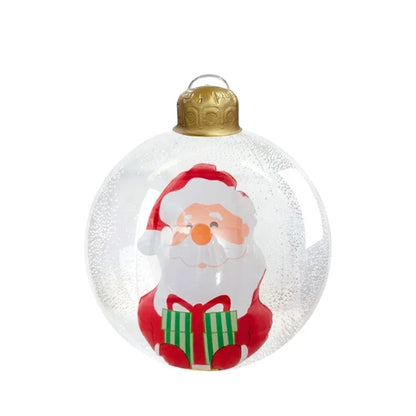 Bola Natal Inflável para Shopping Center e Bolas Natalinas Coloridas Cenários Fotográficos