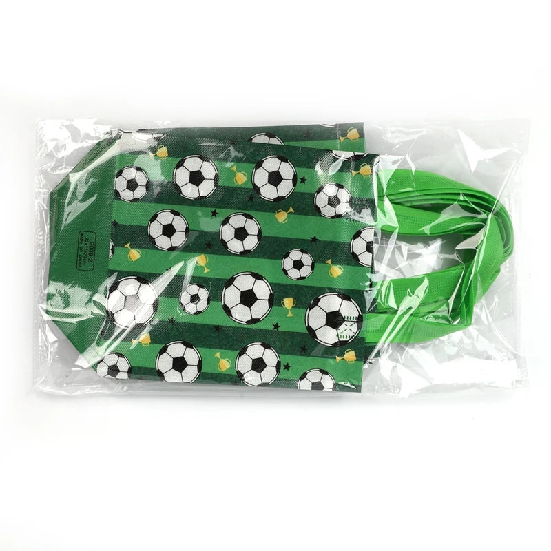 Bolsas Copa do Mundo De Tecido Não Tecido Com Tema Futebol, 5/10 Peças e Embalagem