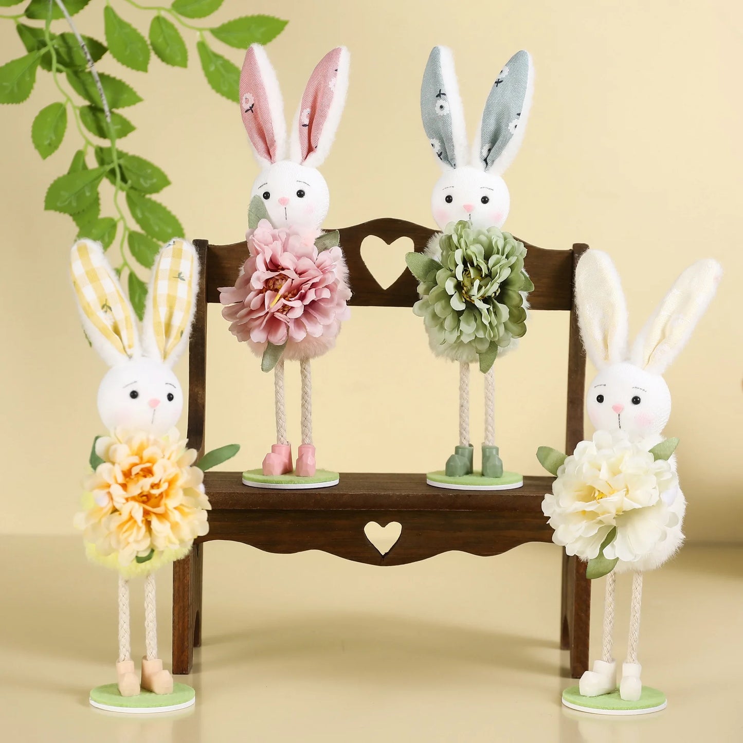 Coelho Páscoa Flores Decoração de Páscoa com da Páscoa para Pendurar, Enfeite Flores