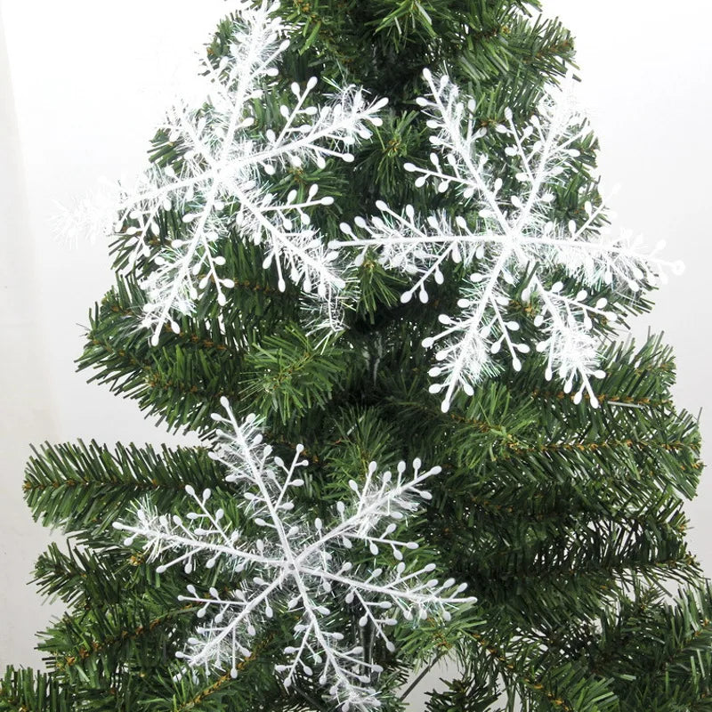 Decoração de Árvore de Natal Flocos de Neve Pendurados Decoração de Natal Decorações
