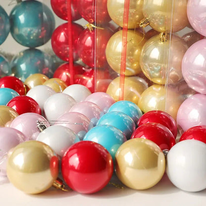 Enfeites grandes de bolas de Natal de 10 cm, 6 peças, enfeites de Natal grandes