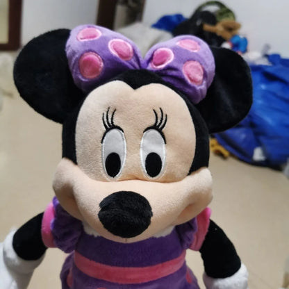 Pelúcia Casal Boneco do Mickey e Boneca da Minnie Rosa 35cm Boneca Minnie Rosa
