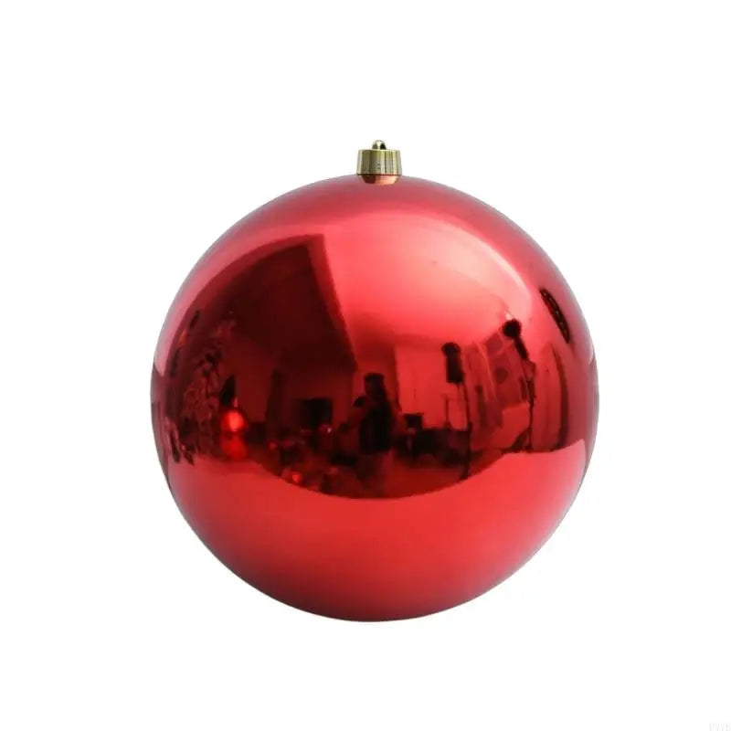 Bola de Natal Gigante Shopping 1 Peça de 25/30/40cm Grande Brilhante Bola Natal Vermelho