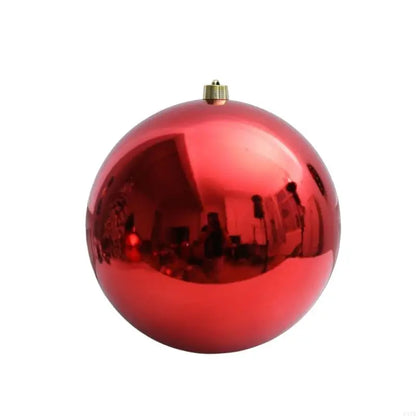 Bola de Natal Gigante Shopping 1 Peça de 25/30/40cm Grande Brilhante Bola Natal Vermelho