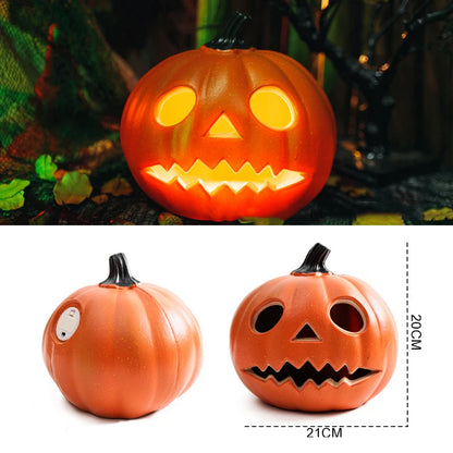 Luzes de abóbora, lanterna de abóbora, abóbora de Halloween, luz noturna LED e abóbora