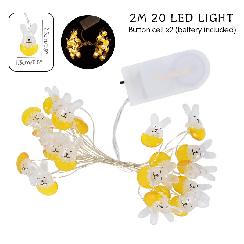 Ilumine sua Páscoa com nossas deslumbrantes luzes de corda! Crie uma atmosfera