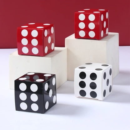 Caixas de presente com 12 peças de dados de 8 x 8 x 8 polegadas, decorações para festas