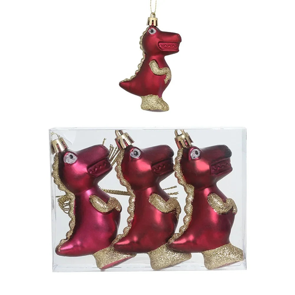 Kit enfeites coloridos árvore de Natal Pingentes De Enfeites De Natal De Plástico Decoração