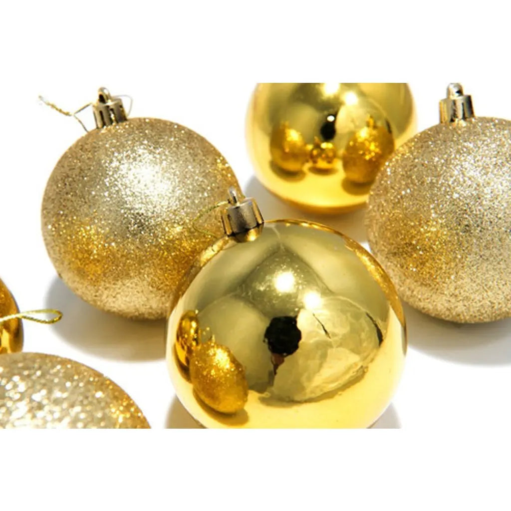 Kit 12 Bolas Douradas Enfeite Natalino Árvore Natal 50mm Bola Dourada para Árvore