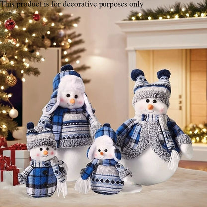 Boneca de boneco de neve de natal com chapéu decoração foto prop, presente crianças