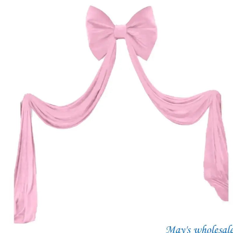 Laço decoração de shopping arcos de pelúcia vermelhos grandes Borgonha decoração