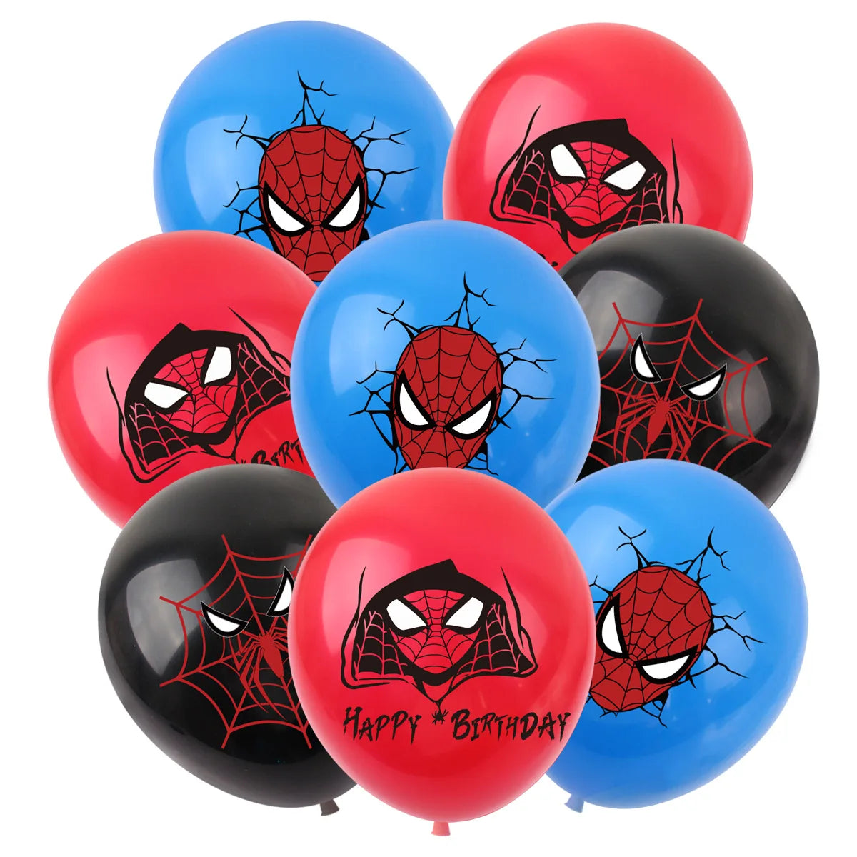 Spiderman 12 Polegada balões de látex ar globos meninos decorações