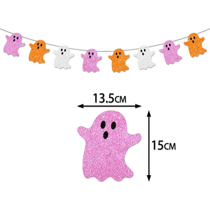 Montar Kit Decoração Festa Halloween: Painel Mesa + 4 Balões Metalizados +5 Bexigas