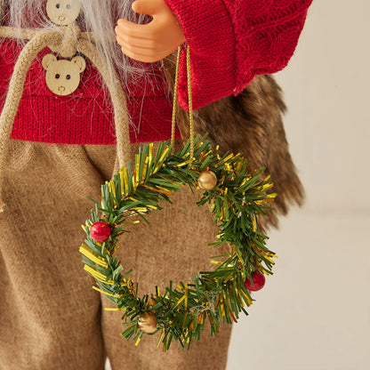 Boneco de Papai Noel - Decoração mesa Natal, estatuetas de Papai Noel, em pé, Papai Noel
