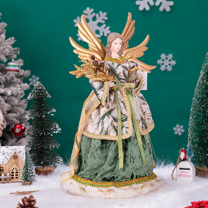 Anjo Enfeite Decoração De luxo Arvore de Natal 42 cm Arvore de Natal