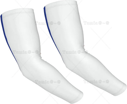 Mangas refrescantes com a bandeira da Brasil, proteção solar, homens e mulheres, ideais