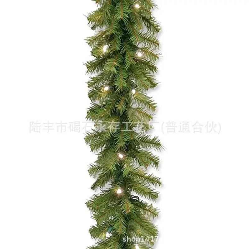 Guirlanda de Natal com luzes, Guirlanda de Natal Guirlanda de toque real de cedro dobrável