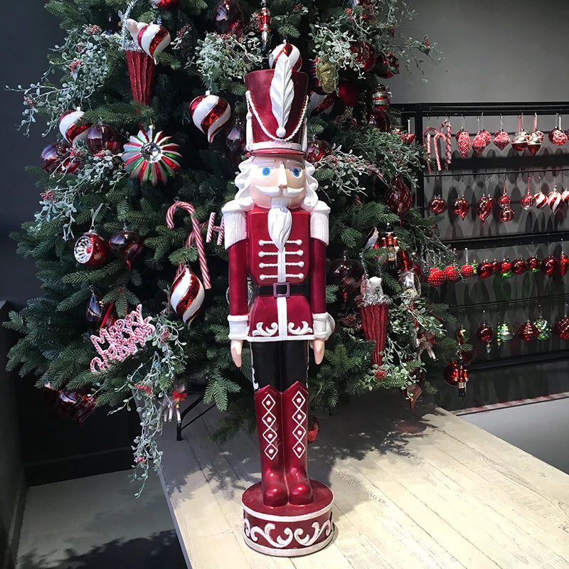 Quebra-nozes Estatueta Estátua Shopping 22.5*21/4*94 CM" Auto Resina Decoração Natal