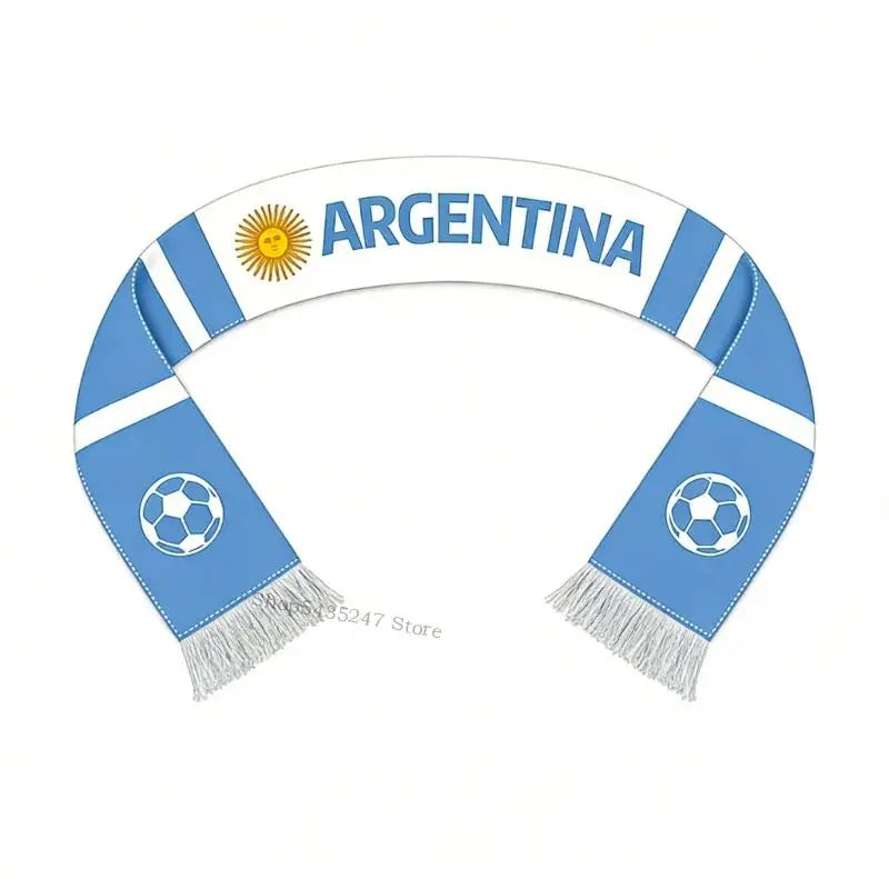 Cachecol Brasil Copa do Mundo, Verde e Amarelo com Franjas, Poliéster, Faixa para Torcida