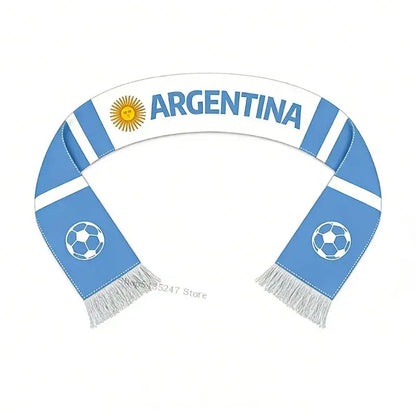 Cachecol Brasil Copa do Mundo, Verde e Amarelo com Franjas, Poliéster, Faixa para Torcida