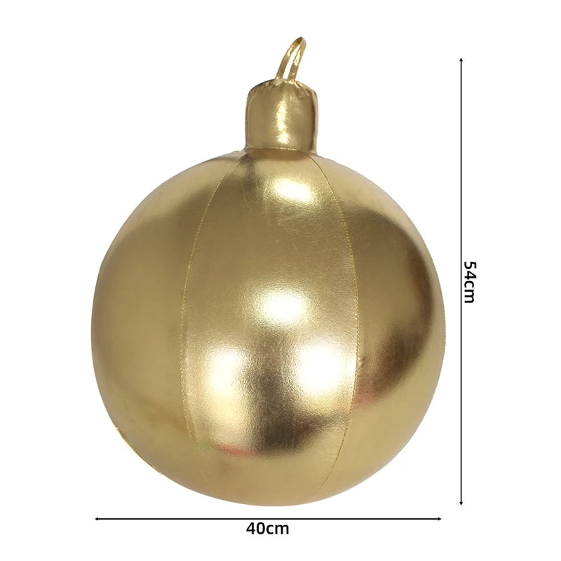 Bola de Natal Gigante Inflável para Decoração, Natalinas Coloridas Cenários Fotográficos