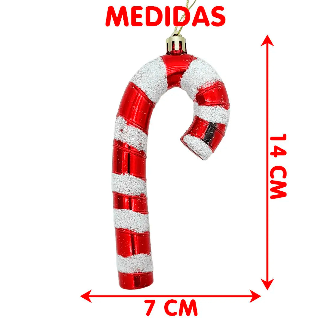 Bola de Pirulito 3 Peças Christmas Pendurado Ornamento Decorações Charme Pingentes