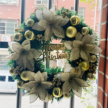Guirlanda natalina decorativa Coroa De Flores Decorativa, Decoração De Flores, Guirlanda