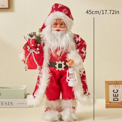 Enfeite Papai Noel Natal Estatuetas de Papai Noel | Figura de Natal de Papai Noel em pé