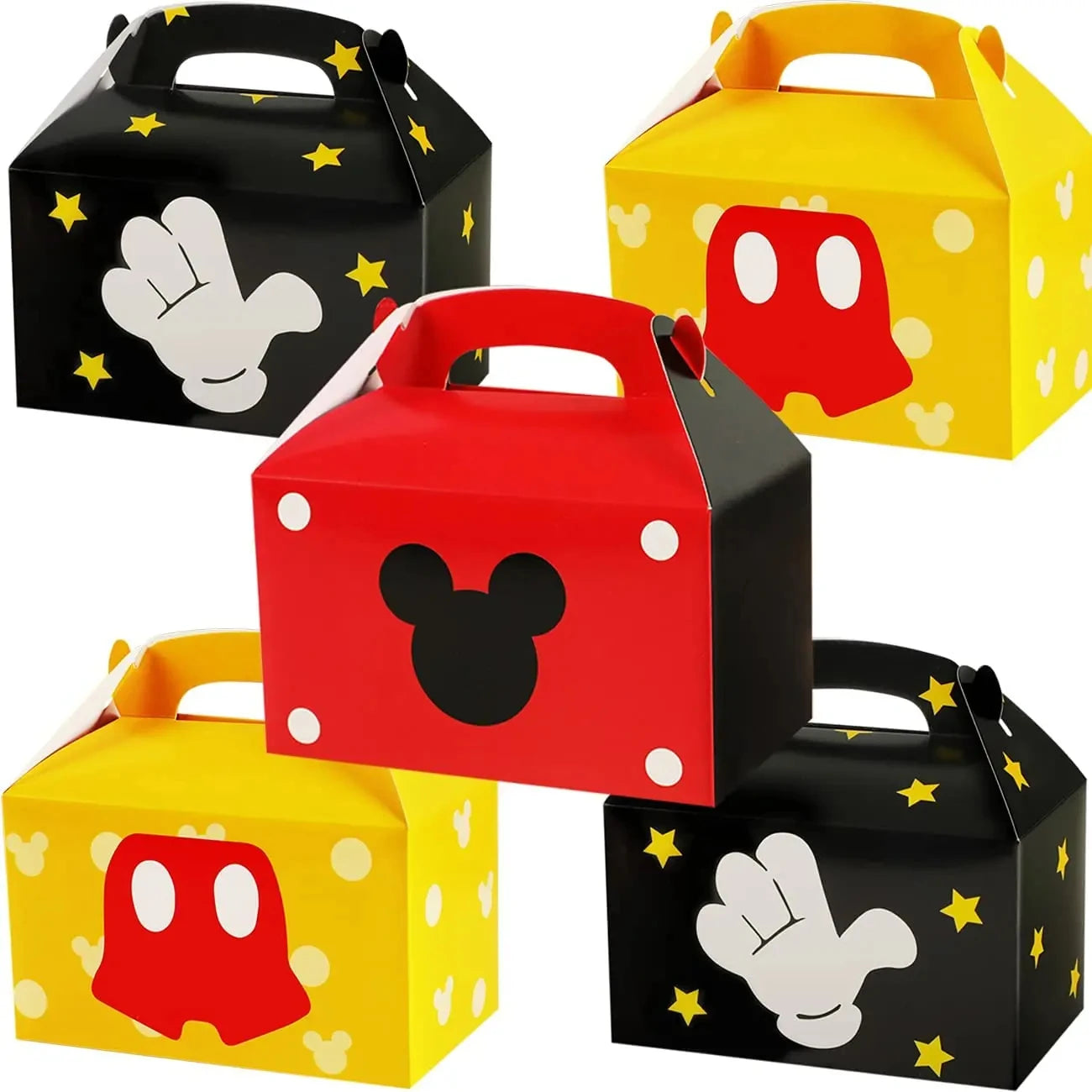 Kit Festa Mickey e Minnie 24 peças Pequeno Lembranças para Festa Mickey e Minnie
