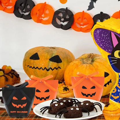 Sacos de doces de Halloween 6 peças, lembrancinhas de festa de Halloween para doces