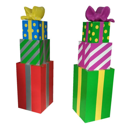 Torre de Presentes Natal para Shopping Center e Caixas Presente Natal Gigantes Decoração