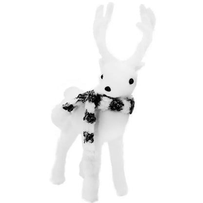 Boneco Natal Enfeite Natalino Rena Felpuda 28cm Rena Felpuda Enfeite Natalino