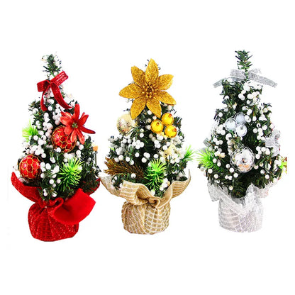 Mini Árvores de Natal 3 Peças Árvore de Natal de Mesa 20cm Decoração de Árvore de Natal